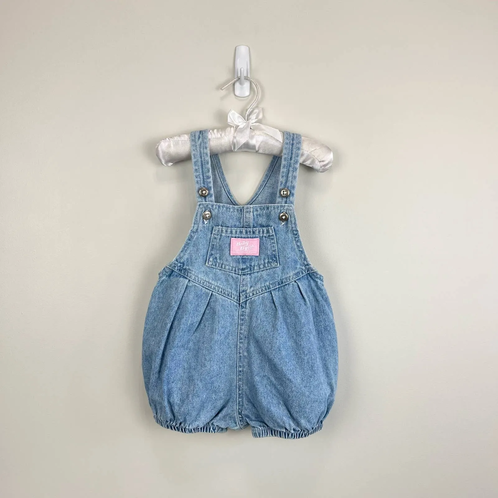 Vintage OshKosh B'gosh Blue Jean Bubble Romper 18 Months