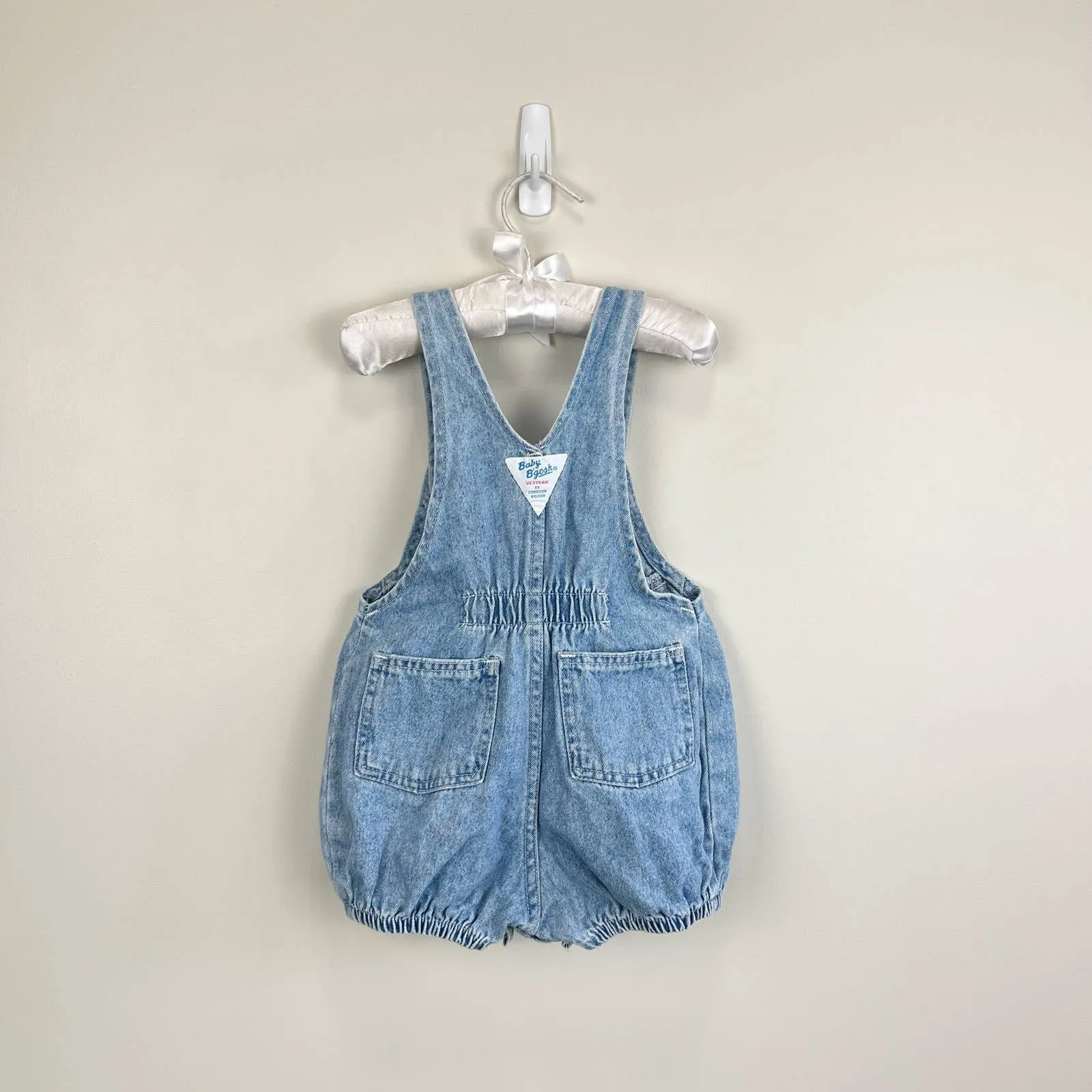 Vintage OshKosh B'gosh Blue Jean Bubble Romper 18 Months