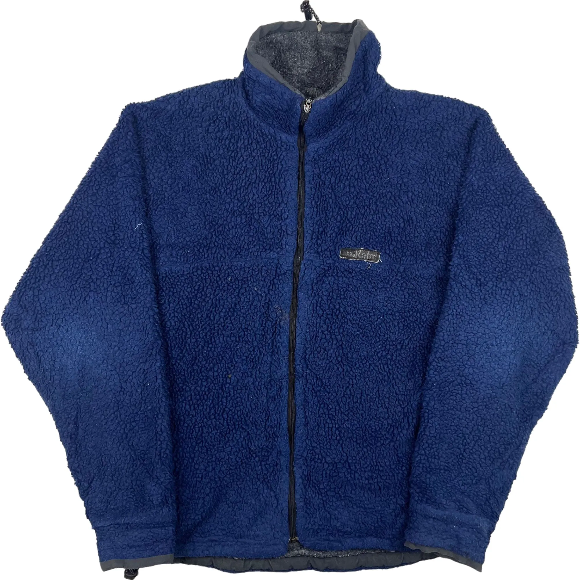 Vintage Rab Full-Zip Sherpa Fleece Jacket Navy Blue