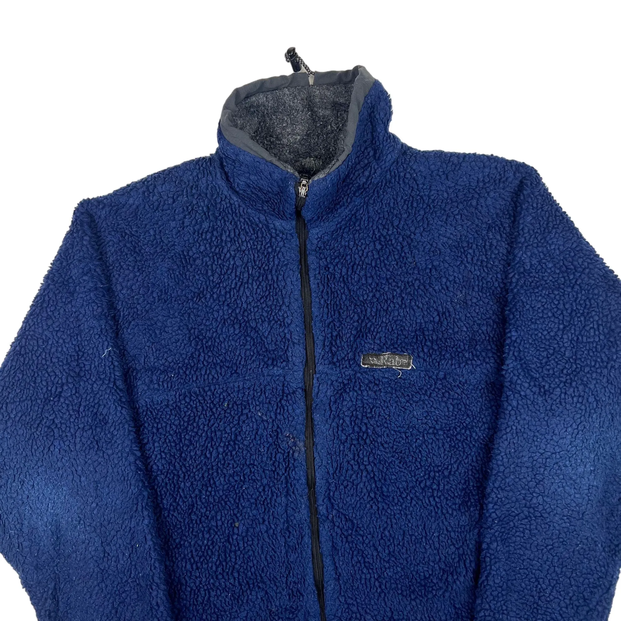 Vintage Rab Full-Zip Sherpa Fleece Jacket Navy Blue