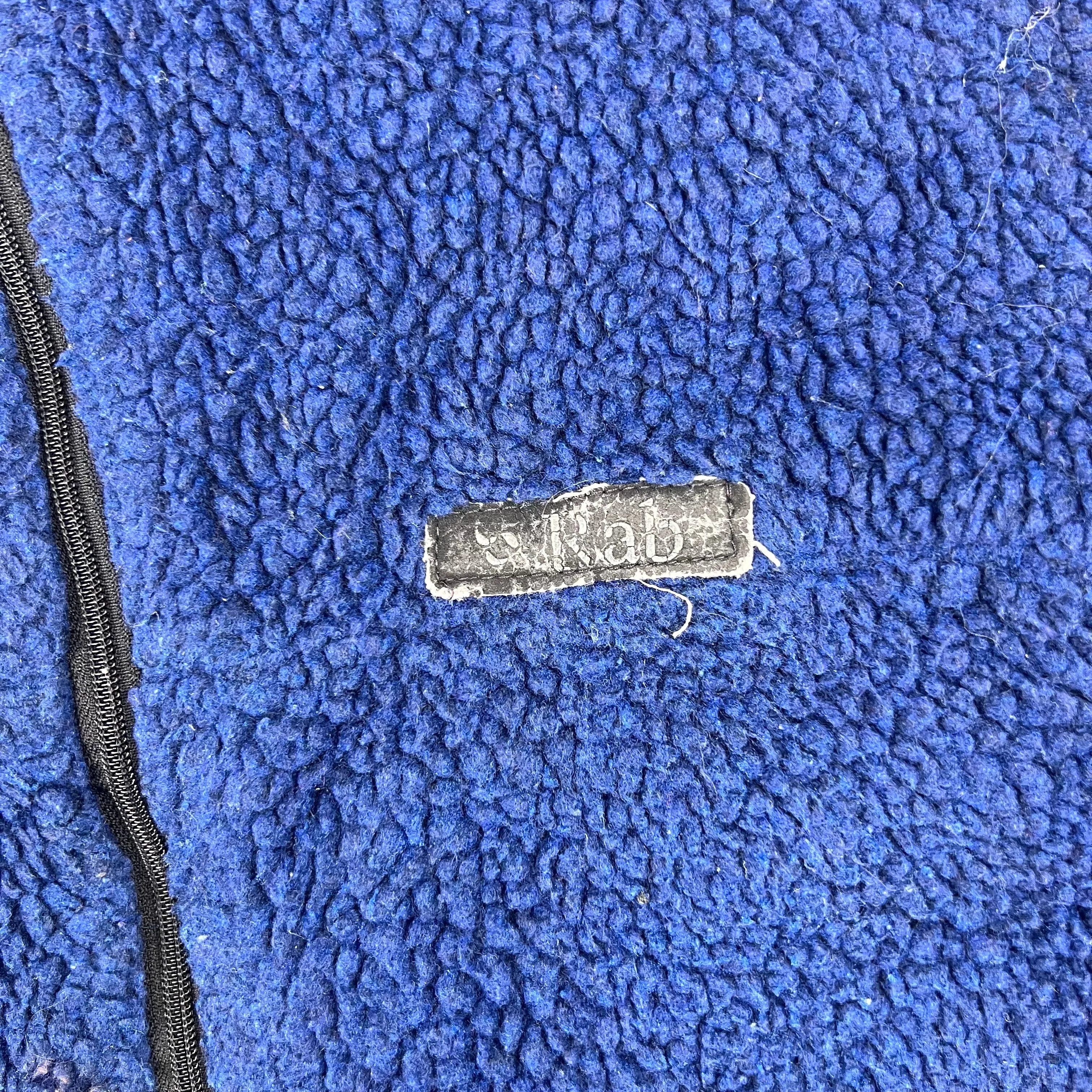 Vintage Rab Full-Zip Sherpa Fleece Jacket Navy Blue