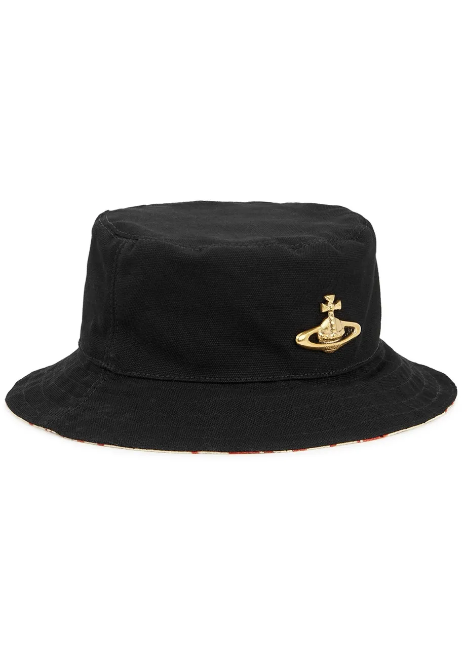 VIVIENNE WESTWOOD Black recycled cotton bucket hat -                         -                     -                