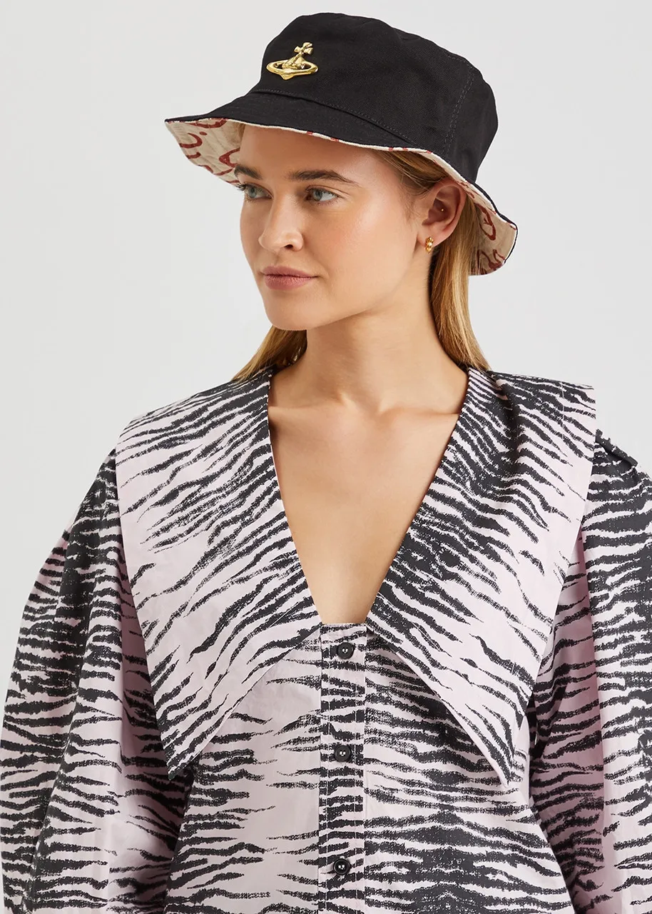 VIVIENNE WESTWOOD Black recycled cotton bucket hat -                         -                     -                