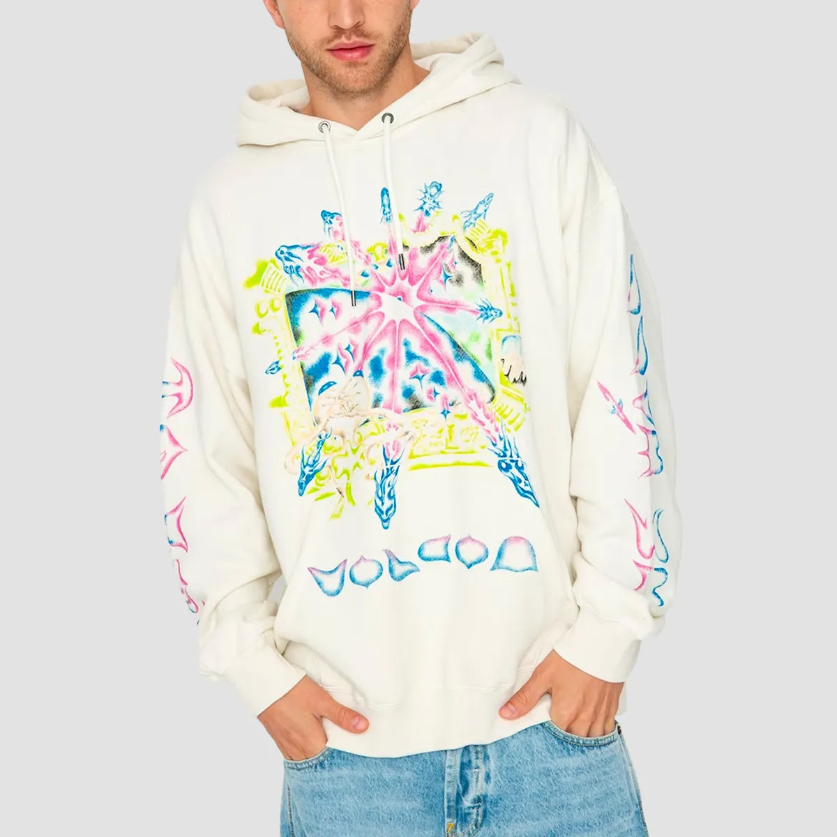 Volcom We'll Speak To You FA Sam Ryser Pullover Hoodie Off White