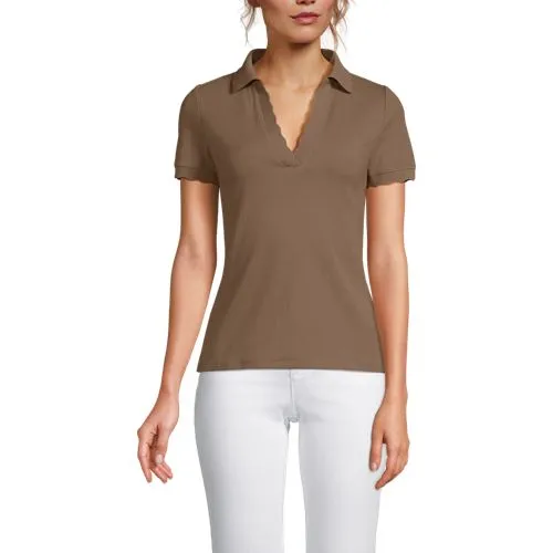 Women's Johnny Collar Polo Shirt