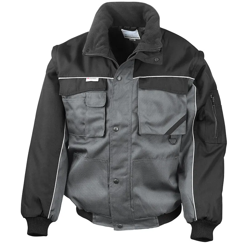 Work-Guard Heavy-Duty Pilot Jacket zip sleeve ~ RE71A