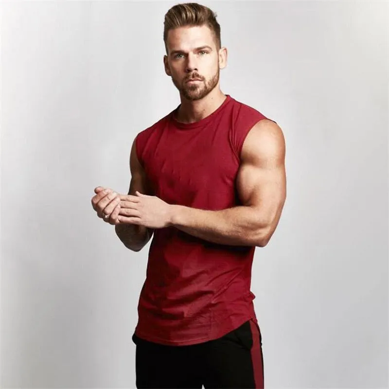 Xituodai Custom Logo Running Vest Cotton Gym Tank Top Men Sports Clothing Men Print Original Design Bodybuilding Fitness Running