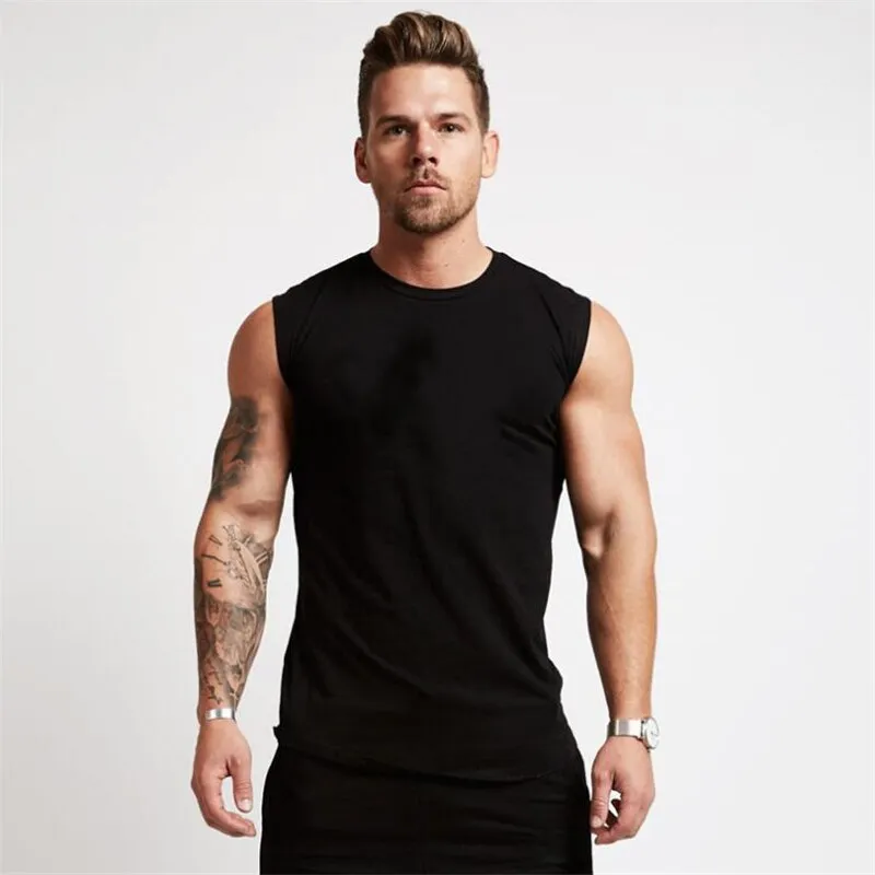 Xituodai Custom Logo Running Vest Cotton Gym Tank Top Men Sports Clothing Men Print Original Design Bodybuilding Fitness Running