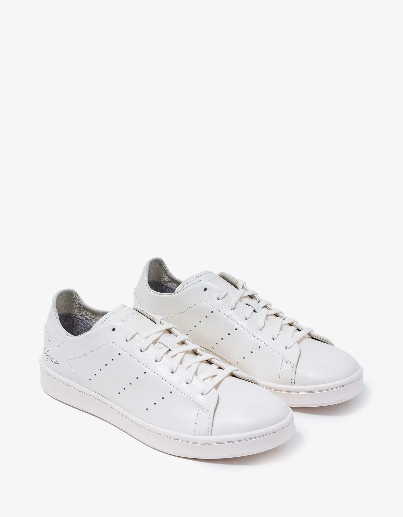 Y-3 White Leather Stan Smith Trainers