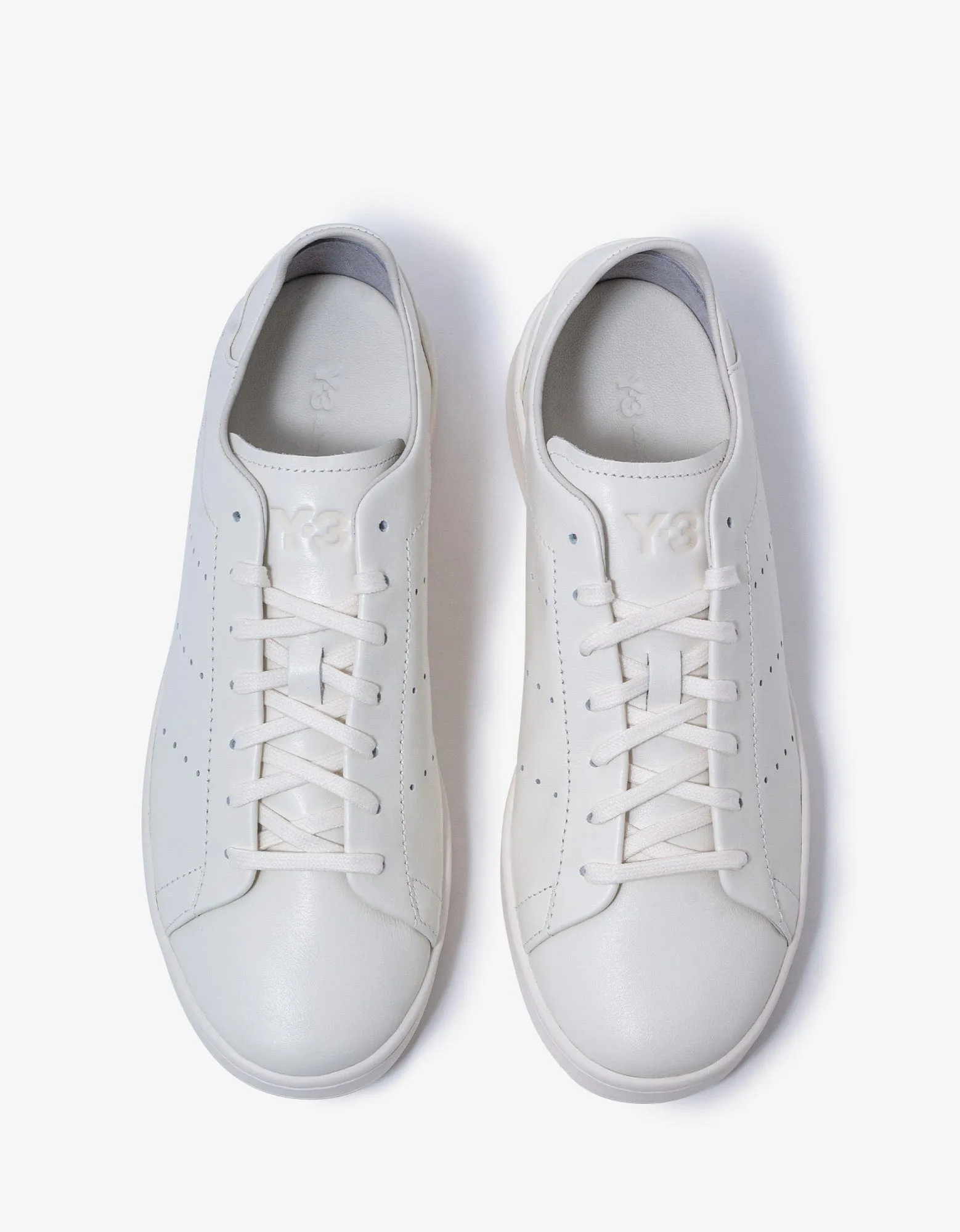 Y-3 White Leather Stan Smith Trainers