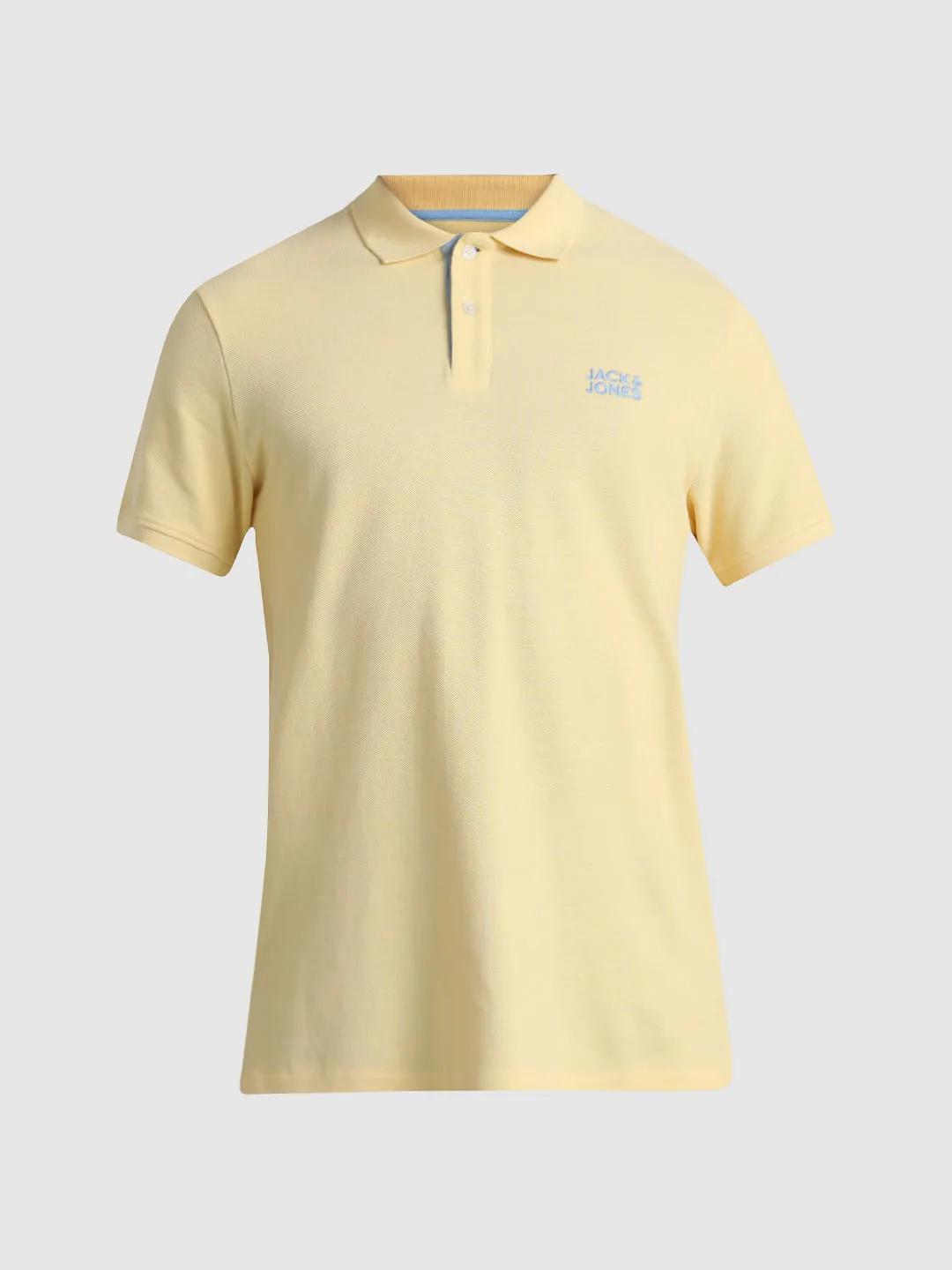 Yellow Contrast Inner Neck Polo