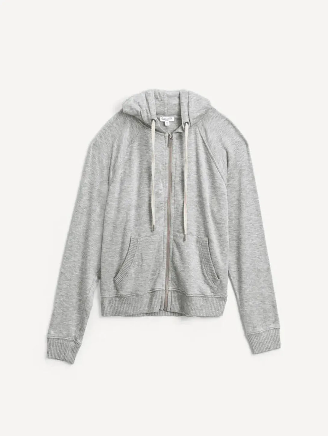 Zip Up Hoodie - Heather Grey